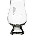 thumbnail image 1 of Modern Bride & Groom Wedding Silhouettes Etched 6.5oz Glencairn Whisky Glass Whisky Glass, 1 of 1