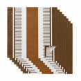thumbnail image 1 of Modern Brown Cloth Napkins, Boho Contemporary Geometric Striped Washable and Reusable Dinner Napkins Set of 8, Table Napkin for Kitchen Party Birthday Wedding Hotel Housewarming 20"x20", 1 of 8