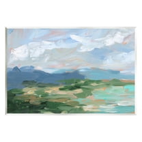 Modern Brushed Cloudy Landscape Landscape Painting Unframed Art Print Wall Art