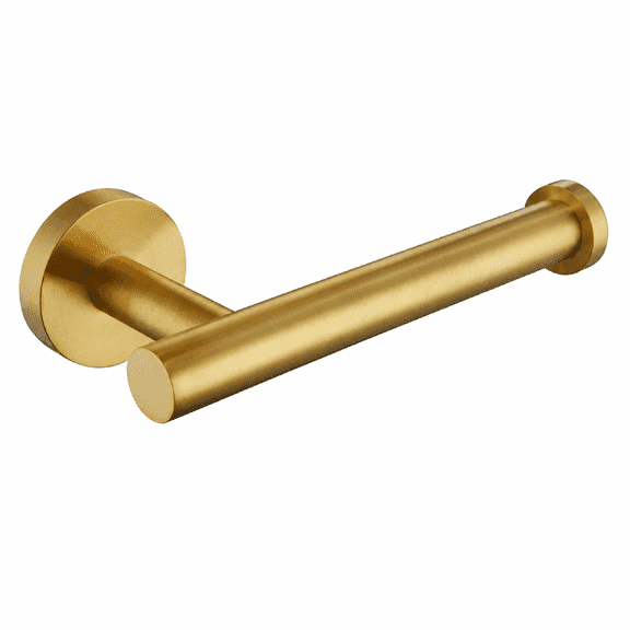 Brushed Dark Gold Toilet Paper Holder Wall Mount, SUS304 Stainless Steel Semi-Open Tissue Hanger