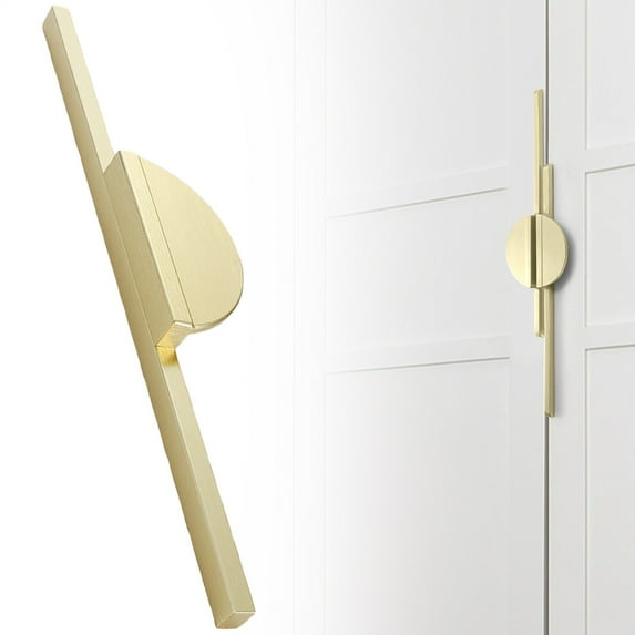 Modern Brushed Semi Circular Cabinet Pulls Extra Long Aluminum Handles For Drawer Wardrobe Kitchen Cupboard Door Pull Sofa protective cover