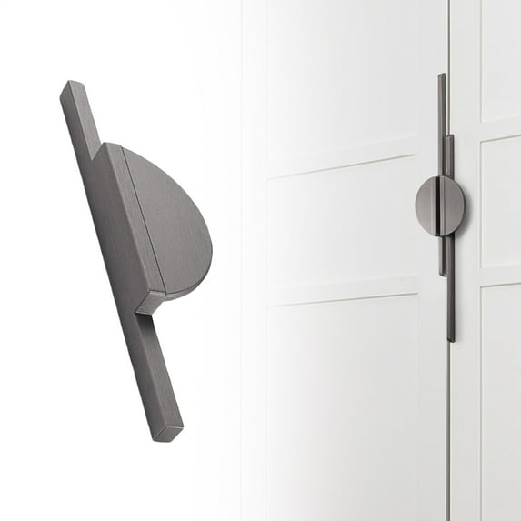 Modern Brushed Semi Circular Cabinet Pulls Extra Long Aluminum Handles For Drawer Wardrobe Kitchen Cupboard Door Pull Sofa protective cover