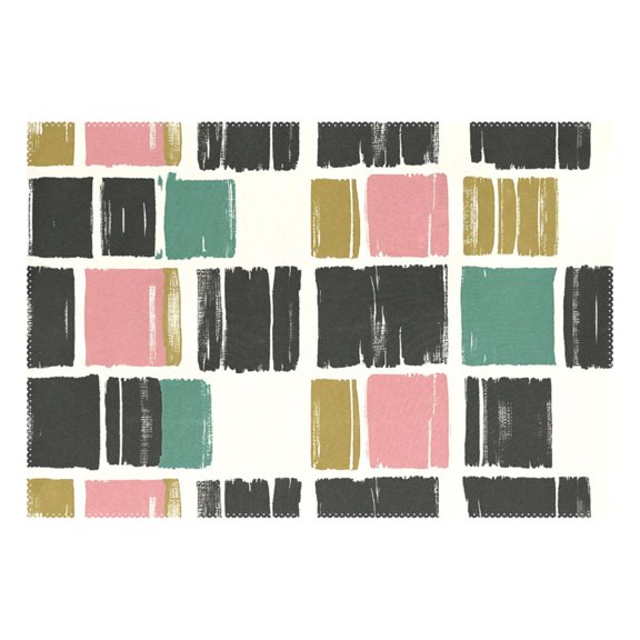 Modern Brushstroke Pattern 12x18in Heat-Resistant Non-Slip Place Mat, Durable and Wrinkle-Resistant