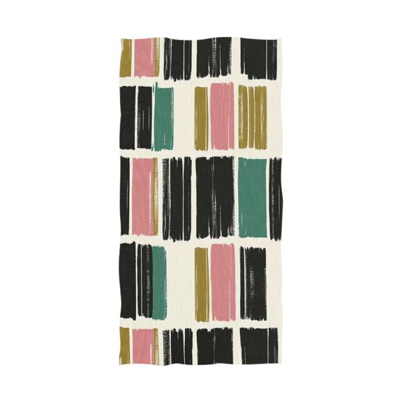 Modern Brushstroke Pattern 64''x32'' Bath Towels Lightweight Quick-Dry Breathable Soft for Gym Travel Swim