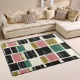 thumbnail image 1 of Modern Brushstroke Pattern Soft Polyester Area Rug 36''x24'', Non Slip, Memory Foam, Water Absorbent, 1 of 7