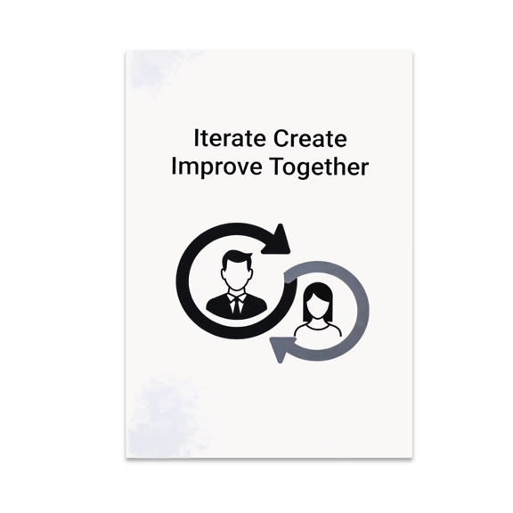 Modern Business Collaboration Art - Business Professionals - 13x19 Poster Print