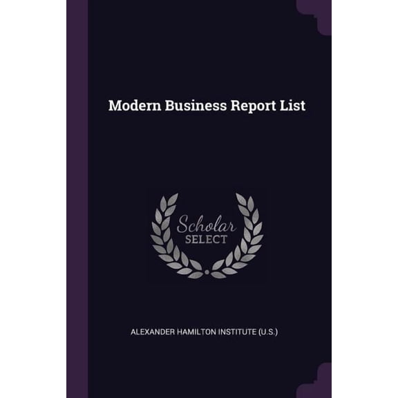 Modern Business Report List (Paperback)
