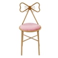 thumbnail image 1 of Modern Butterfly Backrest Chair Makeup Dressing Chair Pink Bow Backrest Princess Chair Butterfly Shaped Armless, 1 of 10