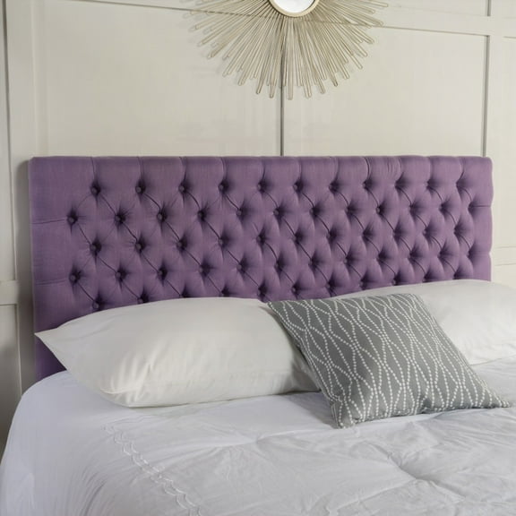 Modern Button Tufted Queen Size Bed Headboard, Adjustable Solid Wood Headboard with Durable Metal Legs for Bedroom Upholstery