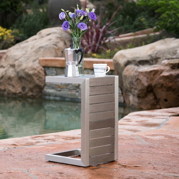 Modern C-shaped Side Table, Versatile Use / Suitable for Club Chairs