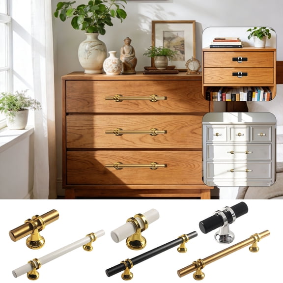 Modern Cabinet Pulls Black Drawer Handles, Stainless Steel Kitchen Hardware, Tapered End Cup Pulls for Wardrobe Doors, Topliu