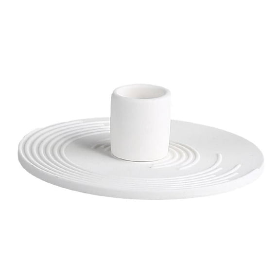 Modern Candlestick Taper Candle Holder Support Decoration White