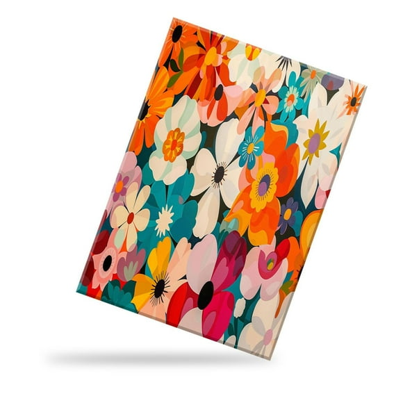 Modern Canvas Picture Print Art Wall Decoration,Spring Flowers Rainbow Leaf Amazing Canvas Print for Home Decoration