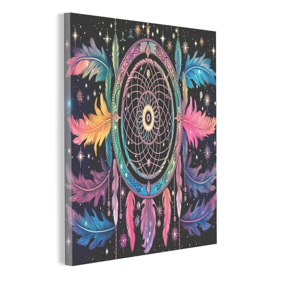 Modern Canvas Pictures Print Art Wall Decor, Ethnic Dreamcatcher Beautiful Canvas Print for Home Decor