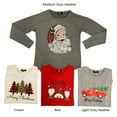 thumbnail image 1 of Modern Canvas Women's Long Sleeve Split Side Seam Holiday Christmas T-Shirt (Red, XL), 1 of 2