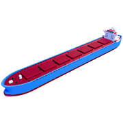 Modern Cargo Ship Model - 10-Inch Bulk Carrier Replica - Maritime Industry