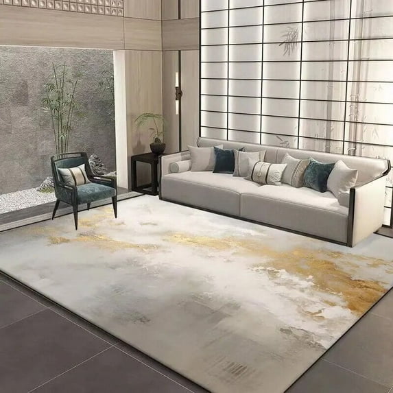 Modern Carpet Living Room Ink Splash Abstract Large Area Sofa Rug Bedroom Nordic Decoration Home Soft Carpets Washable Bath Mat