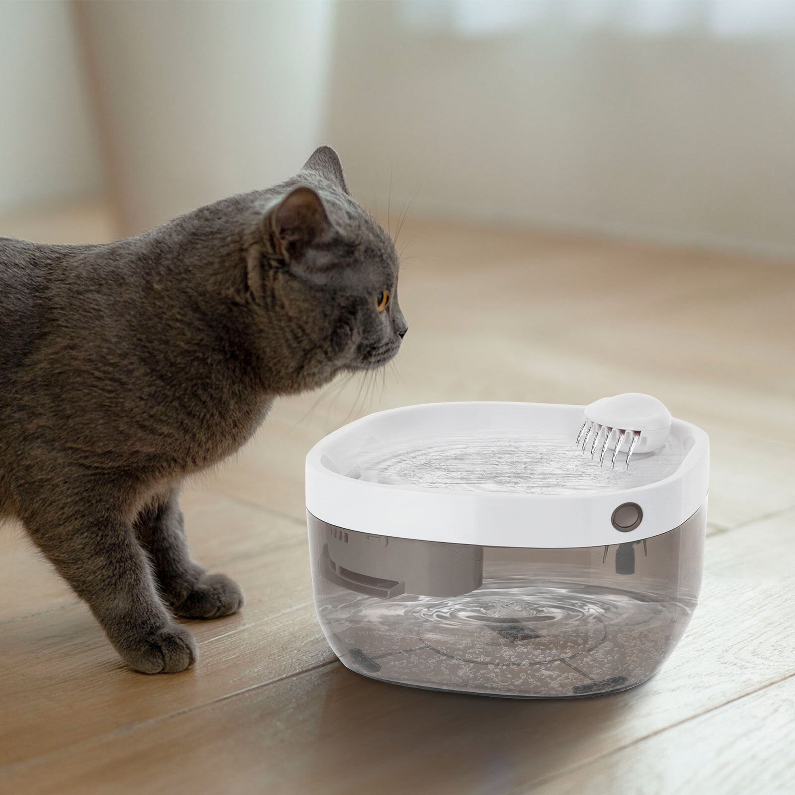 Modern Cat Water Fountain Pet Water Fountain Cat Drinking Fountain CYD003 White
