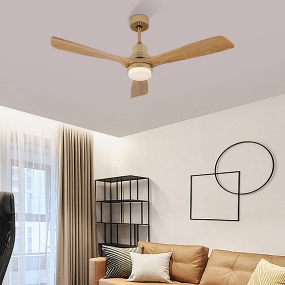 Modern Ceiling Fan Light with 6-Speed Control & LED Light Quiet Operation, Adjustable Timer, Remote Control, Elegant Design for Bedroom, Living Room, & More