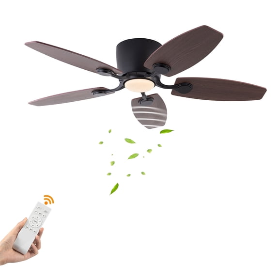 Dwellnix Ceiling Fan Light with 6 Wind Speeds, LED Light, Adjustable Colors, Remote Control, Reverse Function for All Seasons, Ideal for Modern Spaces