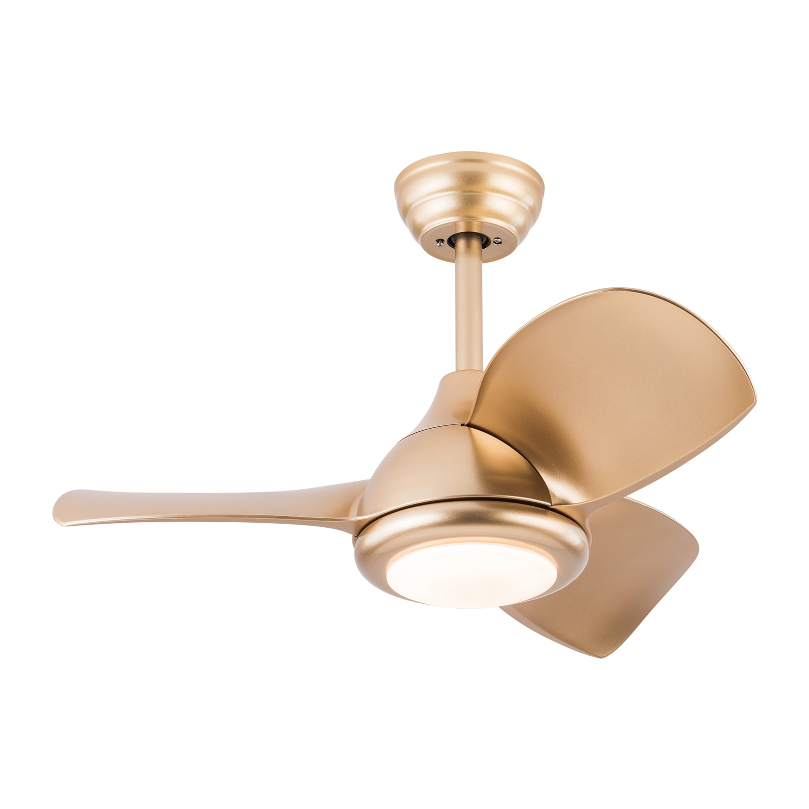 Modern Ceiling Fan with Light and Remote Control – 30-inch, 6-Speed, Energy Efficient, Silent Copper Motor, Adjustable Height