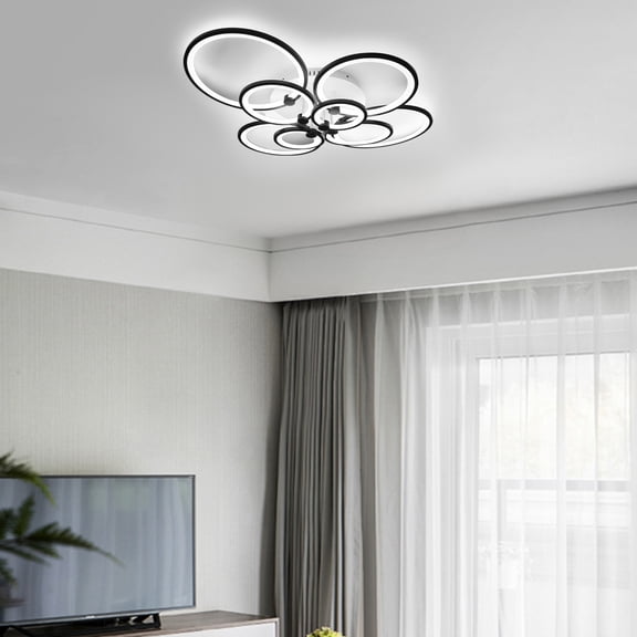 Modern Ceiling Light 8Heads Dimmable Chandelier LED Pendant Lamp Fixture +Remote Bedroom, Dining Room, Home Office/Study