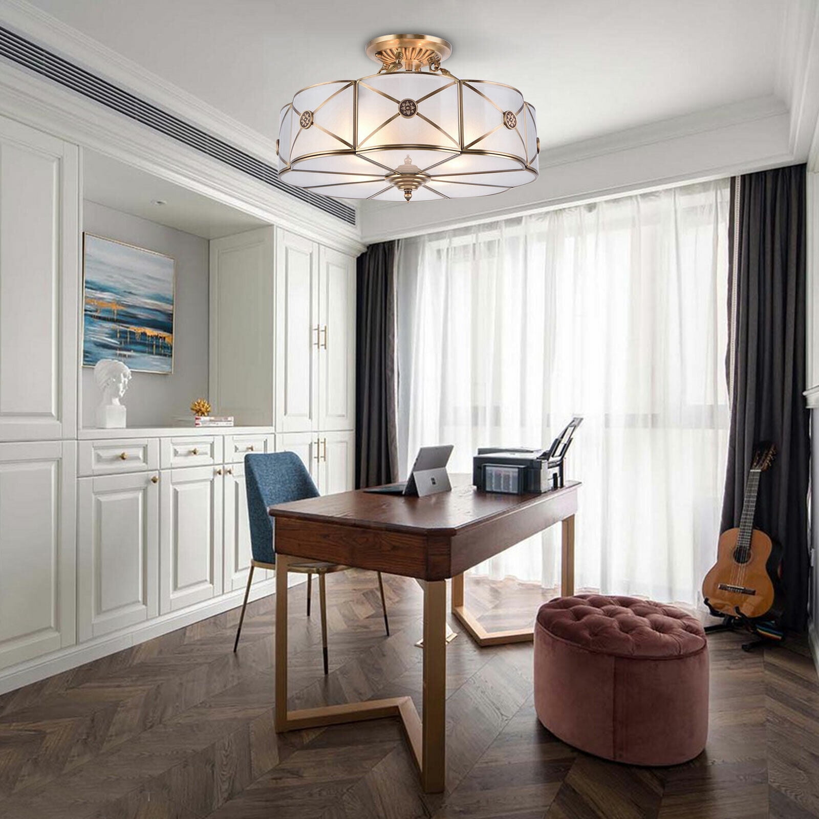Modern Ceiling Light Fixture E26 Standard Lamp Holders Ceiling Lamp for Dining Rooms, Kitchens, Living Rooms, Cafes