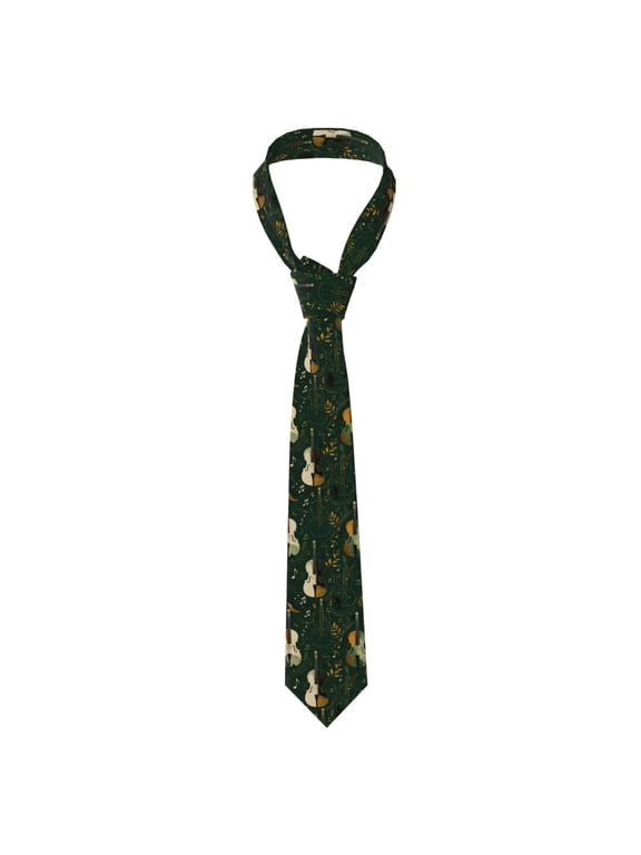 Modern Cello Abstract Graphic Men's Neck Tie Casual Necktie Formal Business Wedding Party
