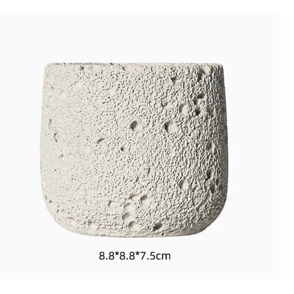 Modern Cement Empty Cup Diffuser  Fireless Safe Design for DIY Fragrance Projects, Aromatherapy Home Decor
