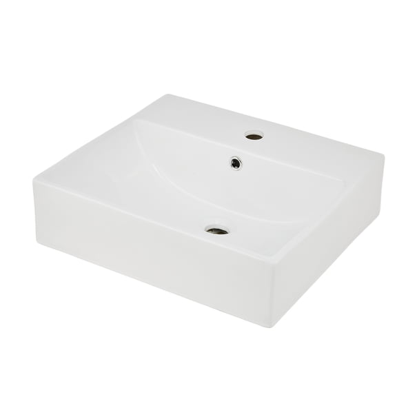 Modern Ceramic Bathroom Basin basin – Rectangular Countertop Vanity – Stylish, Durable & Easy to Clean – Ideal for Home Renovation – Model 5040A181