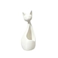 thumbnail image 1 of Modern Ceramic Cat Figurine Minimalist Animal Sculpture Decorative Ornament for Home Office Living Room Shelf Decor, 1 of 8