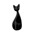 thumbnail image 1 of Modern Ceramic Cat Figurine Minimalist Animal Sculpture Decorative Ornament for Home Office Living Room Shelf Decor, 1 of 8