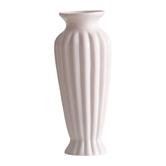 Modern Ceramic Vase for Home Decor, Decorative Table Centerpiece for Living Room, Versatile for Dried Flowers, Pampas Grass, Great Gift Option for Any Occasion