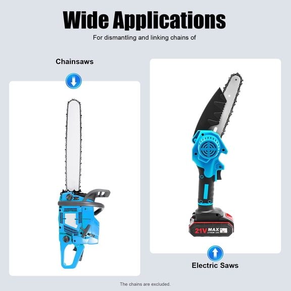 Modern Chainsaw Saw Chain Bench Breaker Spinner Combo Professional Repairing Tool Kits Blue