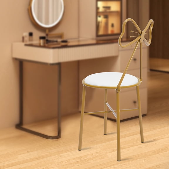 Modern Chair, Butterfly-Shaped Stool, Butterfly Backrest Chair for Dining Makeup for restaurants, living rooms, bedrooms, cafes, terraces, bars, 34*34*80cm/13.39*13.39*31.5in
