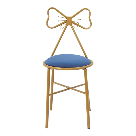 Modern Chair, Butterfly-Shaped Stool, Butterfly Backrest Chair for Dining Makeup(Blue)