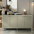 thumbnail image 1 of Modern Champagne Sideboard - 59" Storage Cabinet For Living, Dining, Kitchen, Entryway Decor In Kitchen Areas, 1 of 7