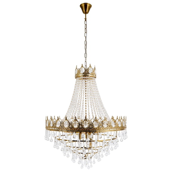 Modern Chandelier, Luxury High Ceiling Light Fixture for Dining Living Room, Ceiling Mount Light Fixture