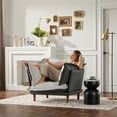 thumbnail image 1 of Modern Chenille Oversized Armchair, Comfy Single Accent Lounge Chair with Wide Cushion and Sturdy Frame for Living Room, Bedroom, Office, Gray, 1 of 6