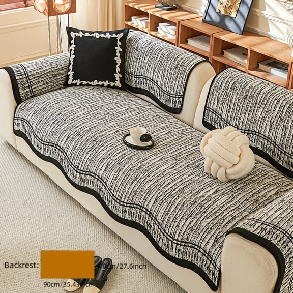 Modern Chenille Sofa Cushion Covers, Pet-Friendly Non-Slip Furniture Protectors for Living Rooms, Bedrooms, and Offices