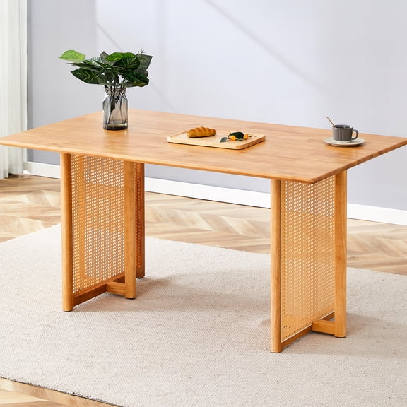 Modern Chinese Country Solid Wood Table, Dining Desk For Office, Living Area, Easy Setup Process Retro Table With , Room, Simple Installation Steps