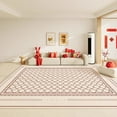 thumbnail image 1 of Modern Chinese Style Large Rugs for Living Room Red Simple Room ration Home Mats Washable Antiskid C, 1 of 5