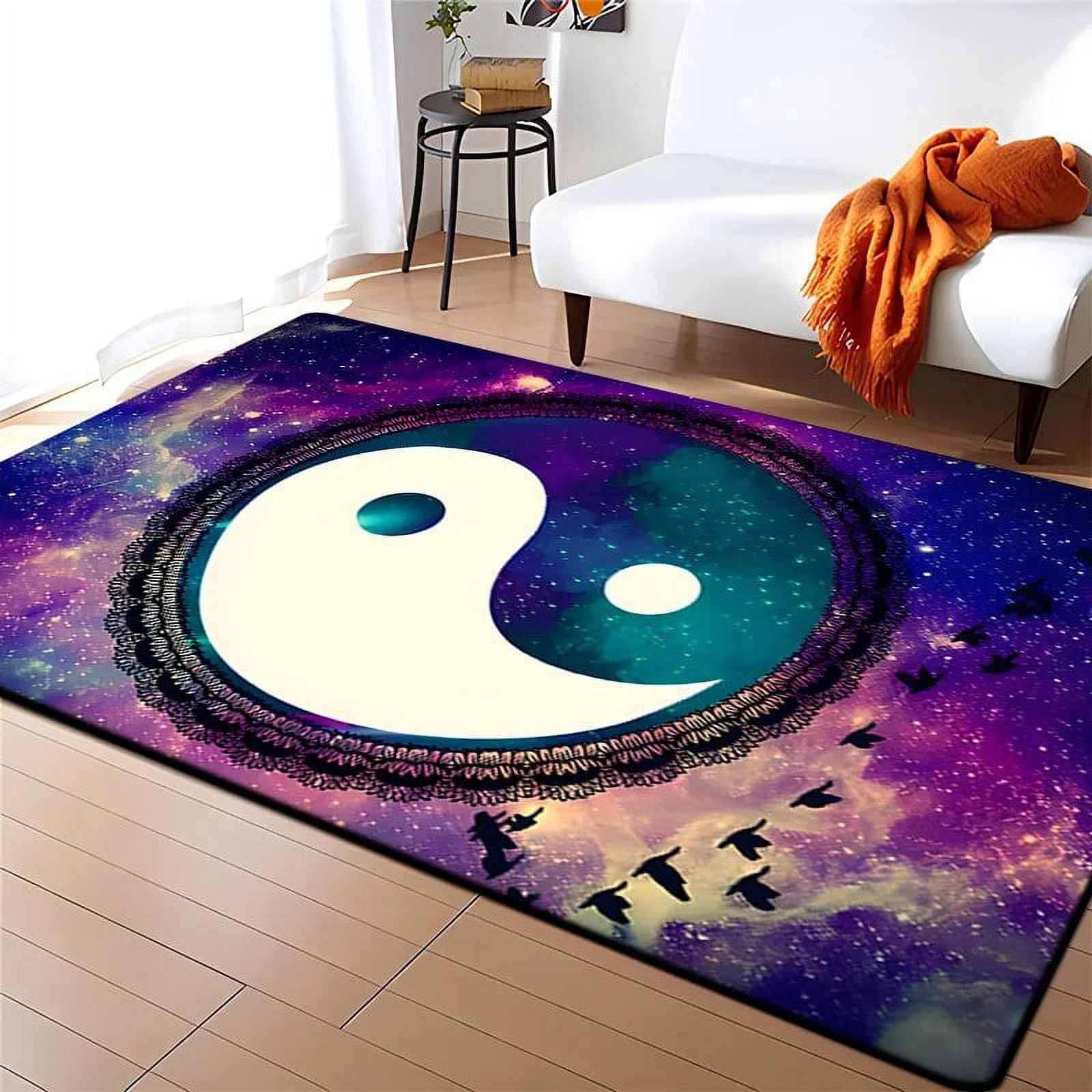 Modern Chinese Tai Chi Bagua Yin Yang Area Rug Living Room Carpet for ...