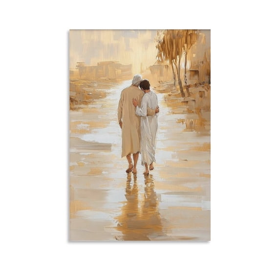 Parable Poster Modern Christian Wall Art - Parable of The Prodigal Son - Jesus And The ...