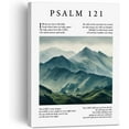 thumbnail image 1 of Modern Christian Wall Decor Bible Verse Faith Art Canvas Painting Framed Wall Art Decor for Home Living Room Bedroom, Psalm 121 Scripture Landscape Canvas Poster Print Religious Gift, 1 of 5