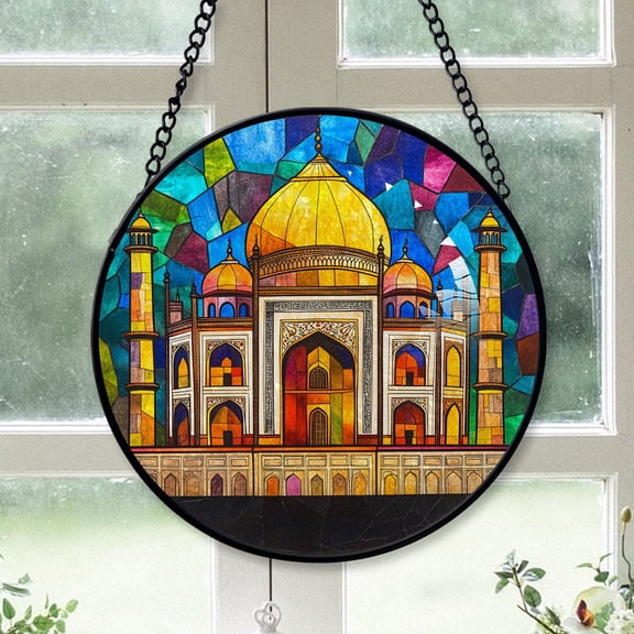 Modern Christmas Gift - India Christmas Stained Glass Hanging Ornament - Gallery-Style Holiday Tree Decor, Gift for Family & Friends, Keepsake 2025