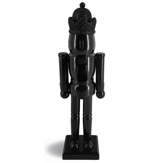 Modern Christmas Mantle King Nutcracker Solid Black