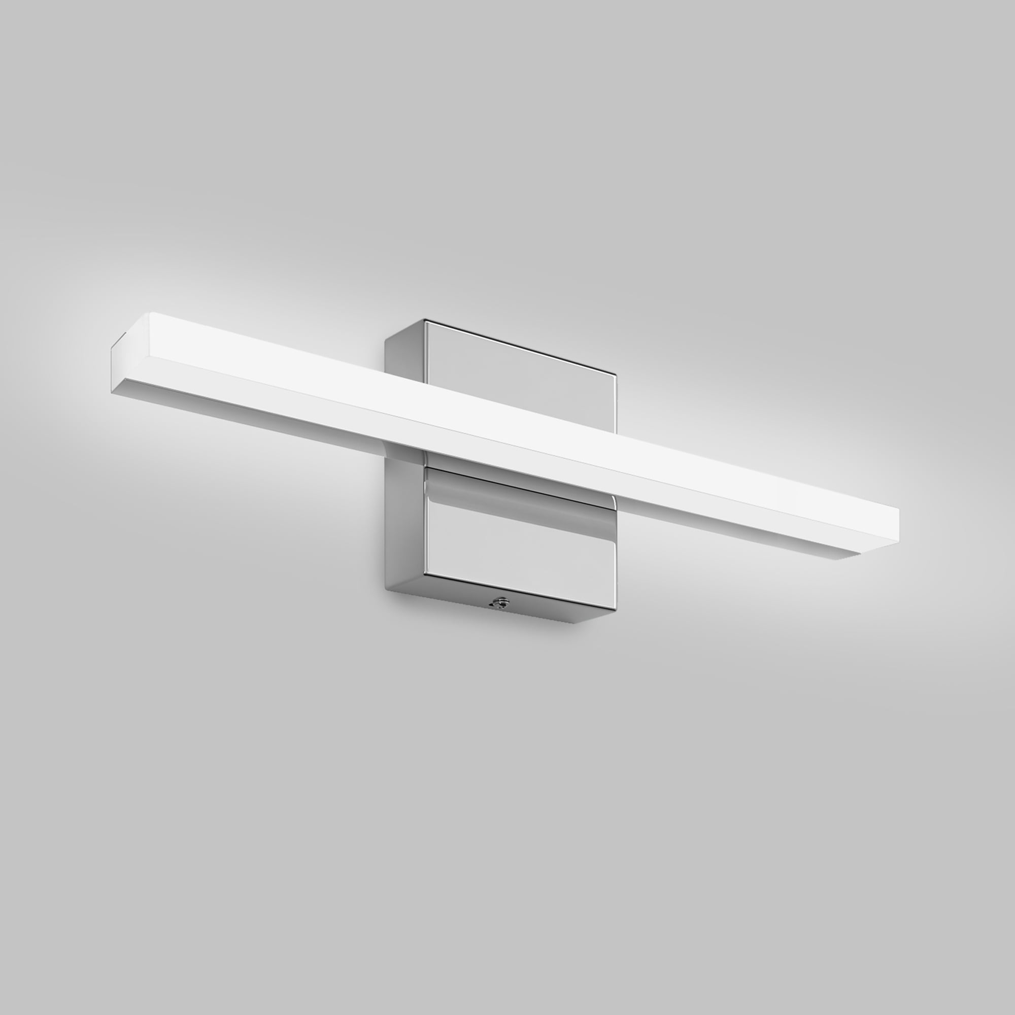 Modern Chrome LED Vanity Lights, LED Bathroom Light Fixtures Over Mirror Bathroom Wall Sconce Bar for Bathroom Mirror Cabinets Bedroom(15.75"-8W)