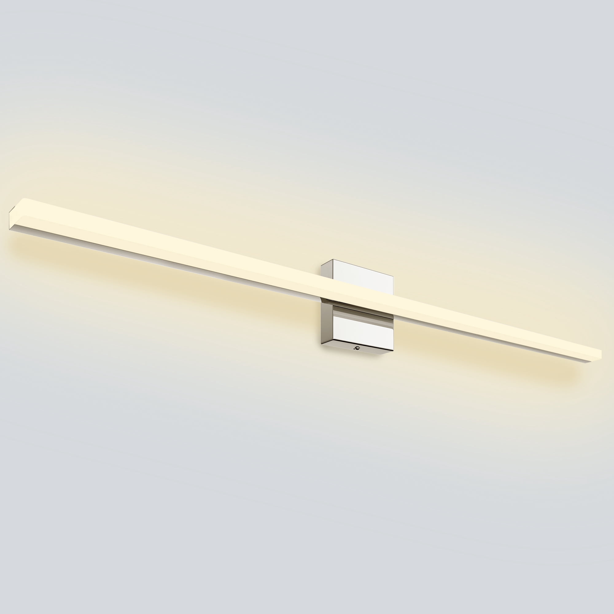 Modern Chrome LED Vanity Lights, LED Bathroom Light Fixtures Over Mirror Bathroom Wall Sconce Bar for Bathroom Mirror Cabinets Bedroom(39.37"-20W)