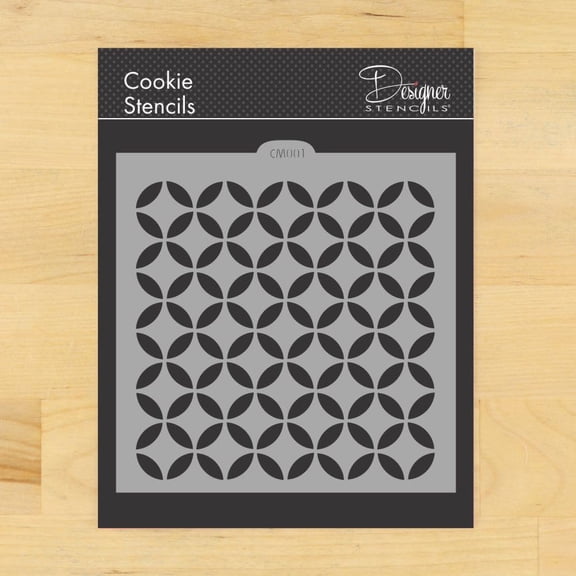 Modern Circle Cookie and Craft Stencil CM001 by Designer Stencils